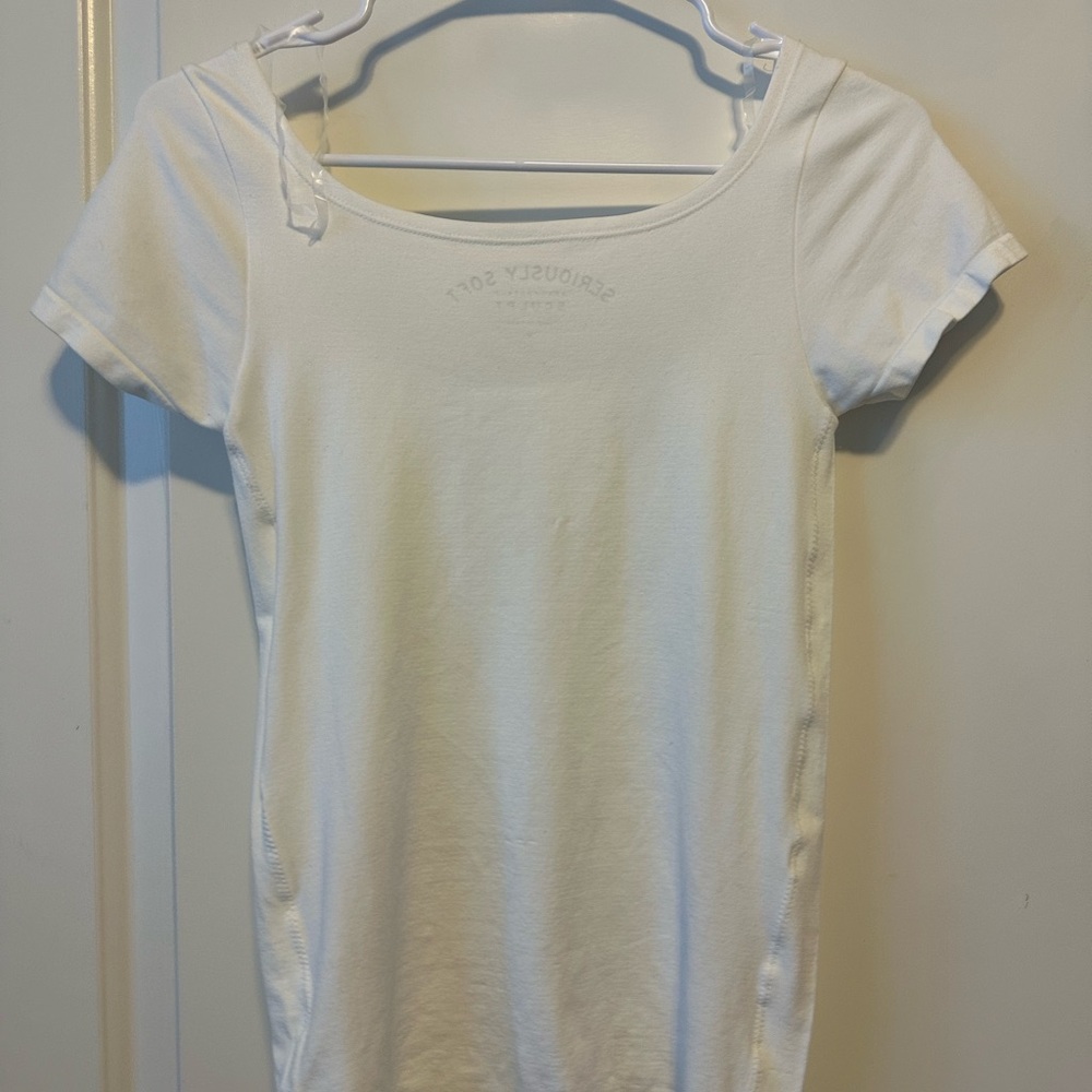 White women’s shirts, square neck